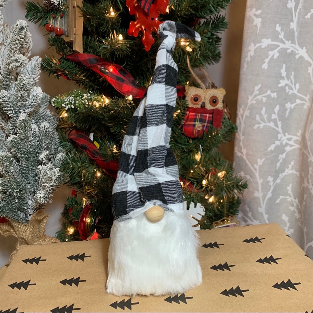 White Buffalo Check Cap Christmas Gnome